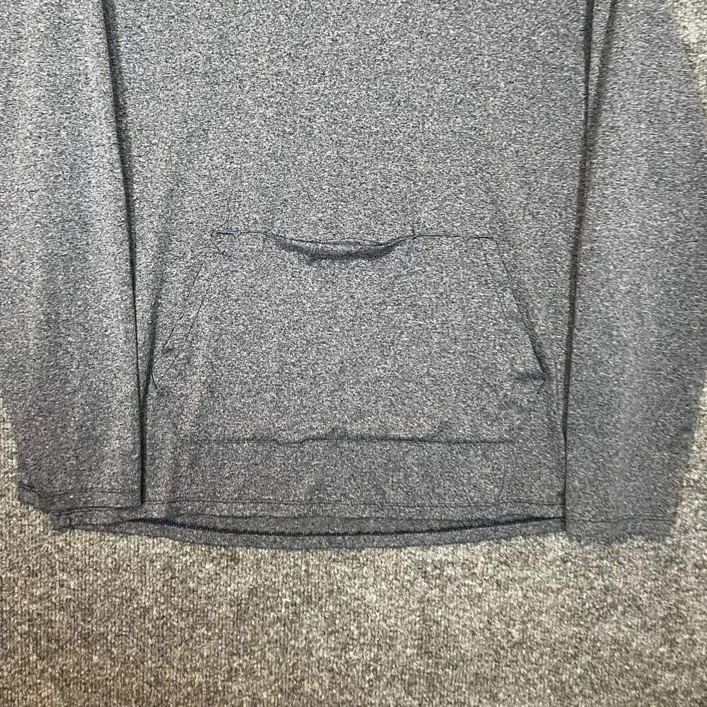 Under Armour Shirt Mens Large Blue‎ Hooded Tshirt Long Sleeve Stretch Flaw